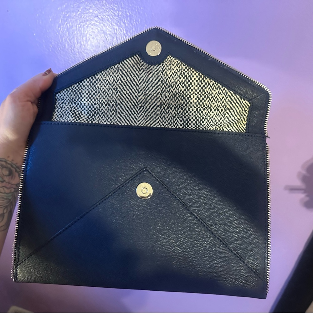 Rebecca Minkoff Midnight Blue Envelope Clutch - Picture 9 of 16